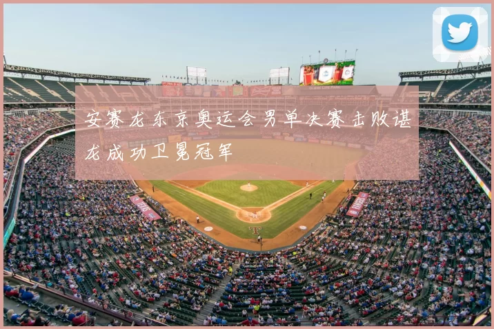 安赛龙东京奥运会男单决赛击败谌龙成功卫冕冠军
